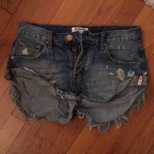 One teaspoon blue buoy bandit shorts 26